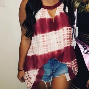 Tie Dye High Low Tunic